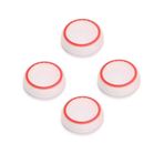 SZLG PS4 PS3 PS2 Xbox One Xbox 360 Wii U NS Pro Kumandası için 4 ADET Silikon Parmak Çubuğu Joystick Analog Kavrama Parmak Çubukları Kapak Kılıfı (Beyaz-Kırmızı)
