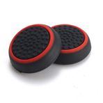 SZLG PS4 PS3 Xbox One Xbox 360 Oyun Kumandaları için Silikon Başparmak Çubuğu Joystick Kapağı Kılıfı (Siyah-Kırmızı)