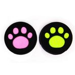 SZLG Silikon Parmak Çubuğu Tutamakları Kapak Kapağı Joystick Başparmak Çubukları PS4 Xbox ONE Xbox 360 PS3 PS2 Kedi Köpek Pati (I)