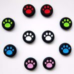 SZLG Silikon Parmak Çubuğu Tutamakları Kapak Kapağı Joystick Başparmak Çubukları PS4 Xbox ONE Xbox 360 PS3 PS2 Kedi Köpek Pati (M) için