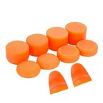 SZLG Yedek L2 R2 Düğmeler Tetikleme Genişletici + Silikon Analog Parmak Çubuğu Kapak Kavrama Başparmak Çubukları Sony PS4 PS4 Pro İnce Kumanda için Joystick (Turuncu)