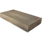 SZN Wood Eskitme Ahşap Kalas Raf Ladin x 14 x 4 cm Szn-72-Dark Walnut + - 100 cm