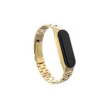 Szr Store Xiaomi Mi Band 6 Uyumlu Krd-04 Metal Zyl Kordon Gold