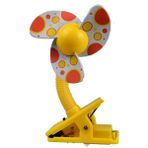 Szykd Bebek Beşik Arabası Hayranı Mini Taşınabilir Klip Usbcharging Yurt Ofisi Küçük Elektrikli Fan Sarı (Yurt Dışından)