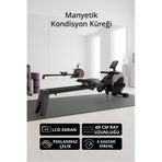 T-231 Manyetik Kondisyon Küreği / Paslanmaz Çelik / 8 Kademeli Direnç Ayarı / 68 Cm Ray Uzunluğu