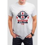 T-35 Fitness Baskılı Beyaz Unisex Tişört C193 - M