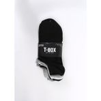 T-Box Siyah - Gri - Beyaz Erkek Patik Çorap 5li Patik Erk - Standart