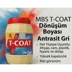 T-Coat Yeni Nesil Dönüşüm Boyası (Antrasit Gri 1lt) Ahşap-Cam-Plastik-Duvar-Fayans-Dolap