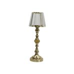 T.concept Dekoratif Dayanikli Ayakli Cam Metal Gold Mumluk