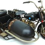 T.concept Dekoratif Dayanıklı Metal Sepetli Motosiklet Siyah Renk C0782