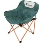 T.concept Geniş Konforlu Katlanabilir Kamp Sandalyesi Yeşil - 6456 Ecorce Tube Marron - Polyester