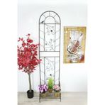 T.Concept Metal Bahçe Duvar Dekoru Raflı 210 * 51