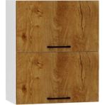T Designo Alin Mutfak Üst Modül Çok Amaçlı Dolap 60 cm 2 Katlı - Meşe