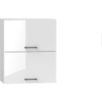 T Designo Ayda Mutfak Üst Modül Çok Amaçlı Dolap 60 cm 2 Katlı- Beyaz