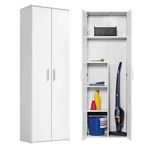 T Designo Aymo Paspas,süpürge - Temizlik Malzeme Dolabı - Çok Amaçlı Dolap - Banyo Dolabı - 60 cm - Beyaz