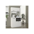 T Designo Lexa Çok Amaçlı Dolap-Mikrodalga-Erzak-Airfryer-Mutfak-Kiler Dolabı-Kahve Köşesi-Beyaz-90 cm