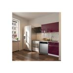 T Designo Manza Hazır Mutfak Dolabı 120cm - Parlak-Beyaz Laminat Tezgah Dahil-Bulaşık Makinesi Yeri Mevcut