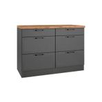 T Designo Pera 6 Çekmeceli -Mutfak Dolabı-Çok Amaçlı Dolap-Alt Modül-120Cm