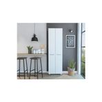 T Designo Sırma Çok Amaçlı Dolap,5 Raflı, 2 Kapaklı Mutfak Dolabı Kiler Dolabı Banyo Dolabı-60Cm