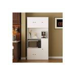 T Designo Talha Çok Amaçlı Dolap-Mikrodalga-Erzak-Airfryer-Mutfak-Kiler Dolabı-Kahve Köşesi-Beyaz-90 cm