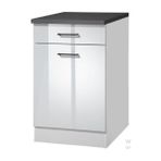 T Designo Tdesigno Ayaz Mutfak Çekmeceli Alt Modül 60 cm Beyaz Tezgah Dahil