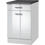 T Designo Tdesigno Ayaz Mutfak Çekmeceli Alt Modül - Çok Amaçlı Dolap 60 cm Beyaz
