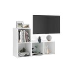 T Designo Tdesıgno Belgin Kitaplıklı Televizyon Sehpası - Ünitesi -Kitaplık-Beyaz 90 cm 4 Raflı