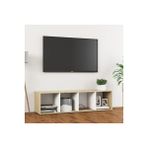 T Designo Tdesıgno Eda Televizyon Sehpası - Ünitesi -Kitaplık-Meşe Beyaz 144 cm 4 Raflı - Beyaz - Meşe