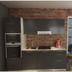 T Designo Tdesıgno Vega Mutfak 240 cm Tezgah Dahil Değil-Kiler Dahil Antrasit