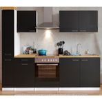 T Designo Tdesıgno Volkan Mutfak 280 cm Tezgah Dahil Değil-Kiler Dahil Siyah
