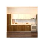T Designo Tdesigno Yaprak Hazır Mutfak Dolabı Kiler Dahil 320cm – Ceviz Ve Beyaz – Tezgah Dahil