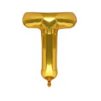 T Harf Gold Folyo Balon 32-34 Inc 82 cm