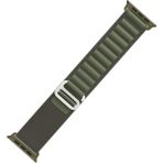 T-Max Apple Watch Uyumlu Alpine Loop Kordon (1-2-3-4-5-6-7-8-Se ve Ultra Modelleri ile Uyumlu) - Koyu Yeşil