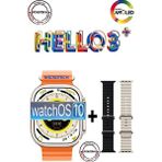 T-Max Hello Watch 3+ Plus Watch 9 Ultra 2 (Son Seri Yeni Üretim 3 Kordonlu) - Turuncu