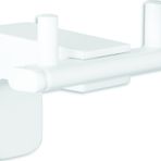 T-may 71023-3 Banyo Premium Beyaz İkili Bornoz Askılık