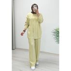 T Moda Store My Magazin Yazlık İnce Denim Kumaş Rahat İkili Takım
