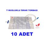 T Musluklu İdrar Torbası 2000 Ml Steril Pakette (10 Adet)
