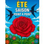Été Saison Point à Point: Points à Relier en Gros Caractères pour Adultes et Seniors