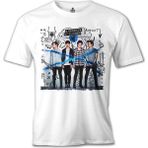 T-Shirt 5 Seconds Of Summer Beyaz Erkek Tshirt - XL