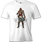 T-Shirt Assassin's Creed Iv - Black Flag Beyaz Erkek Tshirt - XXXL