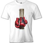 T-Shirt Boks Eldivenleri Beyaz Erkek Tshirt - 2XL