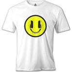 T-Shirt Dj Smile Beyaz Erkek Tshirt