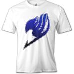 T-Shirt Fairy Tail - Logo Beyaz Erkek Tshirt - XL