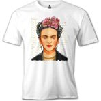 T-Shirt Frida Kahlo 1 Beyaz Erkek Tshirt