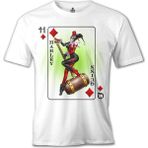 T-Shirt Harley Quinn - Hq Beyaz Erkek Tshirt - XXXL