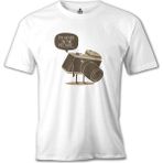 T-Shirt I'm Never In The Picture Beyaz Erkek Tshirt