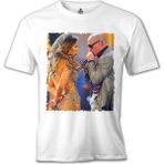 T-Shirt Jennifer Lopez & Pitbull Beyaz Erkek Tshirt - M