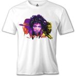 T-Shirt Jimi Hendrix Beyaz Erkek Tshirt - XXXL