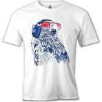 T-Shirt Kartal Beyaz Erkek Tshirt - XXXL