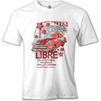T-Shirt Küba - Araba Beyaz Erkek Tshirt - XXXL